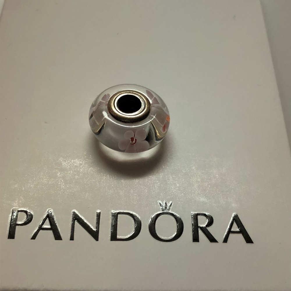 Pandora pink flower charm brand new